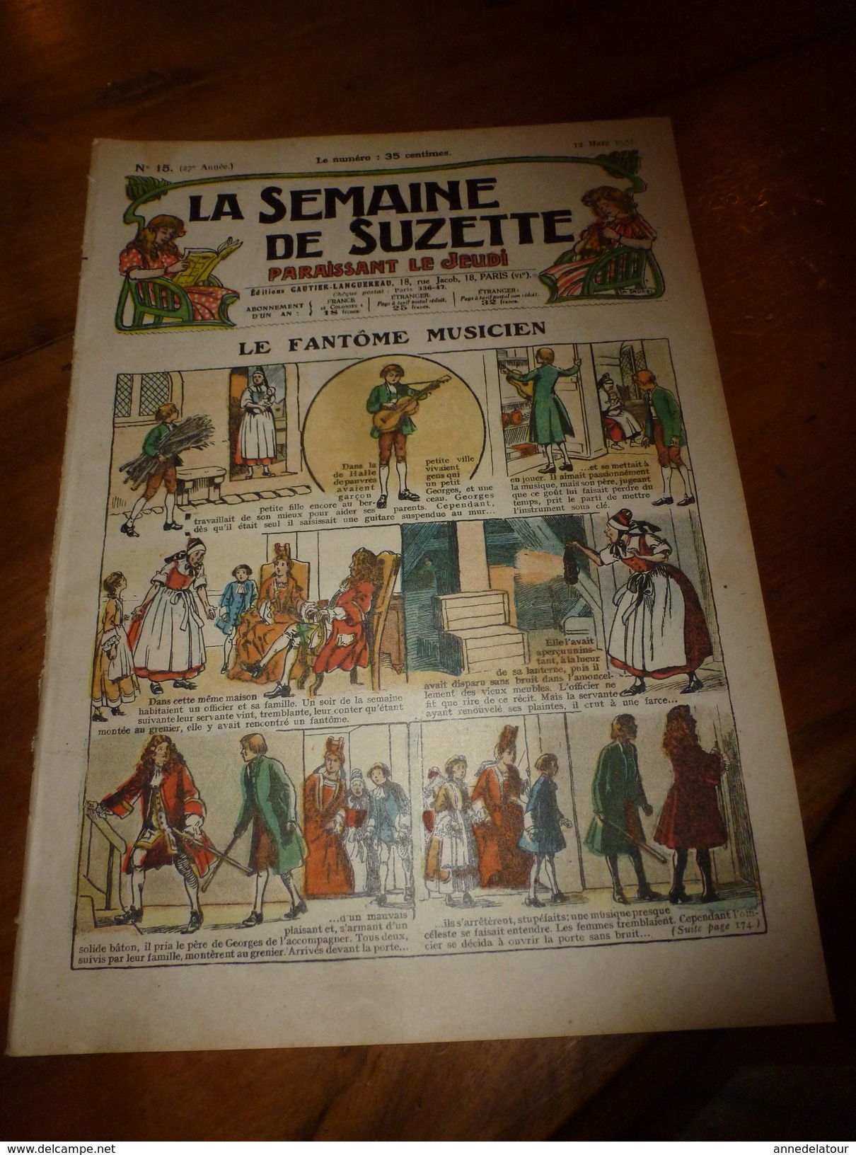 1931 LSDS  Bécassine Fait Du Scoutisme (Le Mouchoir à Carreaux) ;Une Histoire Vraie De Georges Haendel ,dans Son Grenier - La Semaine De Suzette