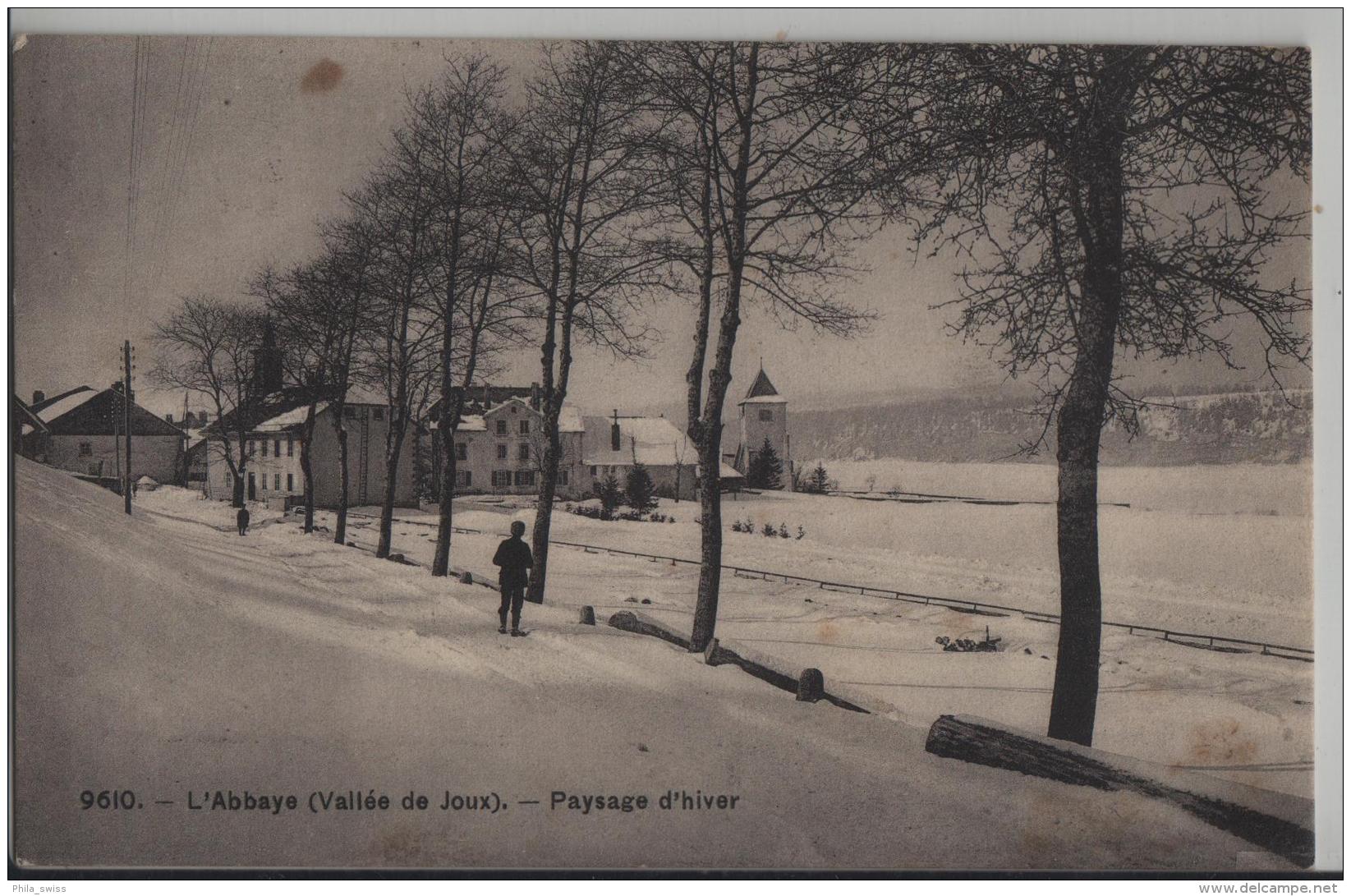 L'Abbaye (Vallee De Joux) - Paysage D'hiver Winterlandschaft - Phototypie No. 9610 - L'Abbaye