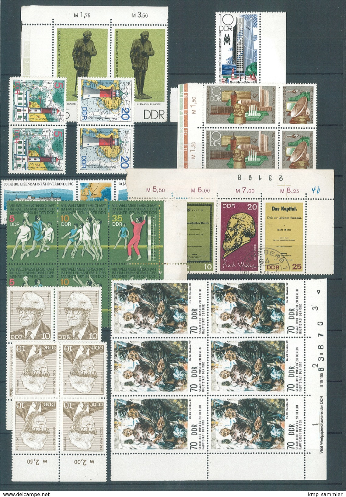 DDR Lot Postfrische Einheiten (s Beschreibung) (12534) - Unused Stamps