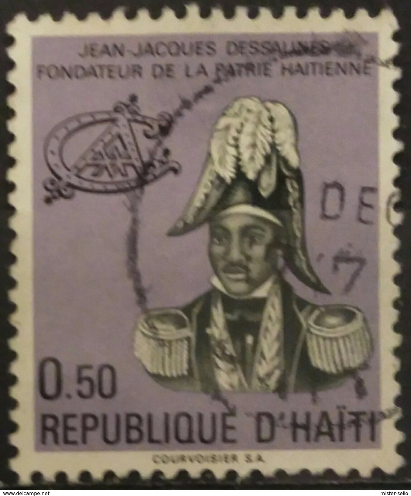 HAITI 1977 Jean-Jacques Dessalines Commemoration, 1760-1806. USADO - USED. - Haiti