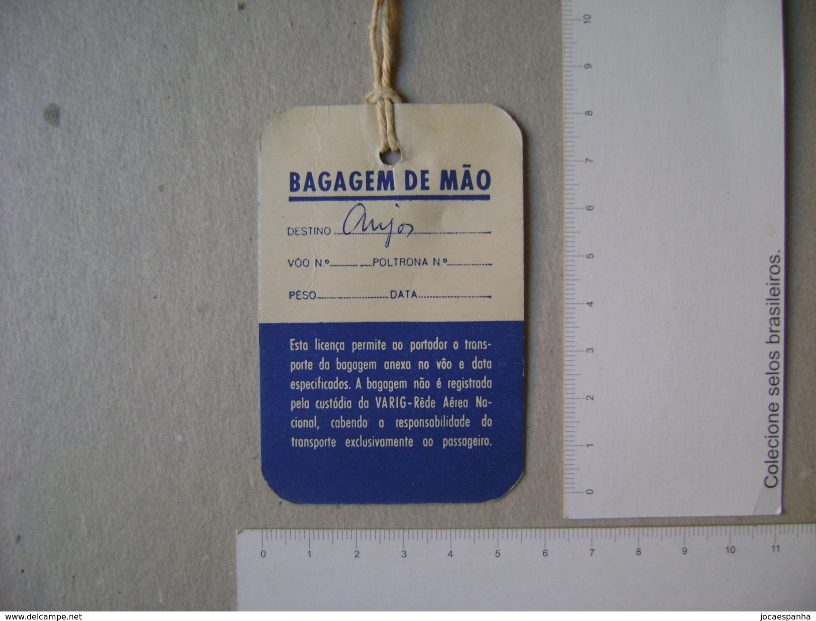 AVIATION - VARIG BOARD SHIPPING (BRAZIL) IN THE STATE - Baggage Etiketten