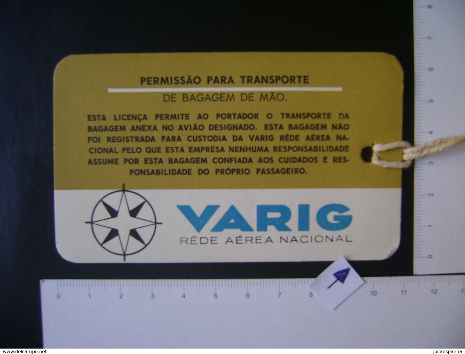 AVIATION - VARIG BOARD SHIPPING (BRAZIL) IN THE STATE - Étiquettes à Bagages