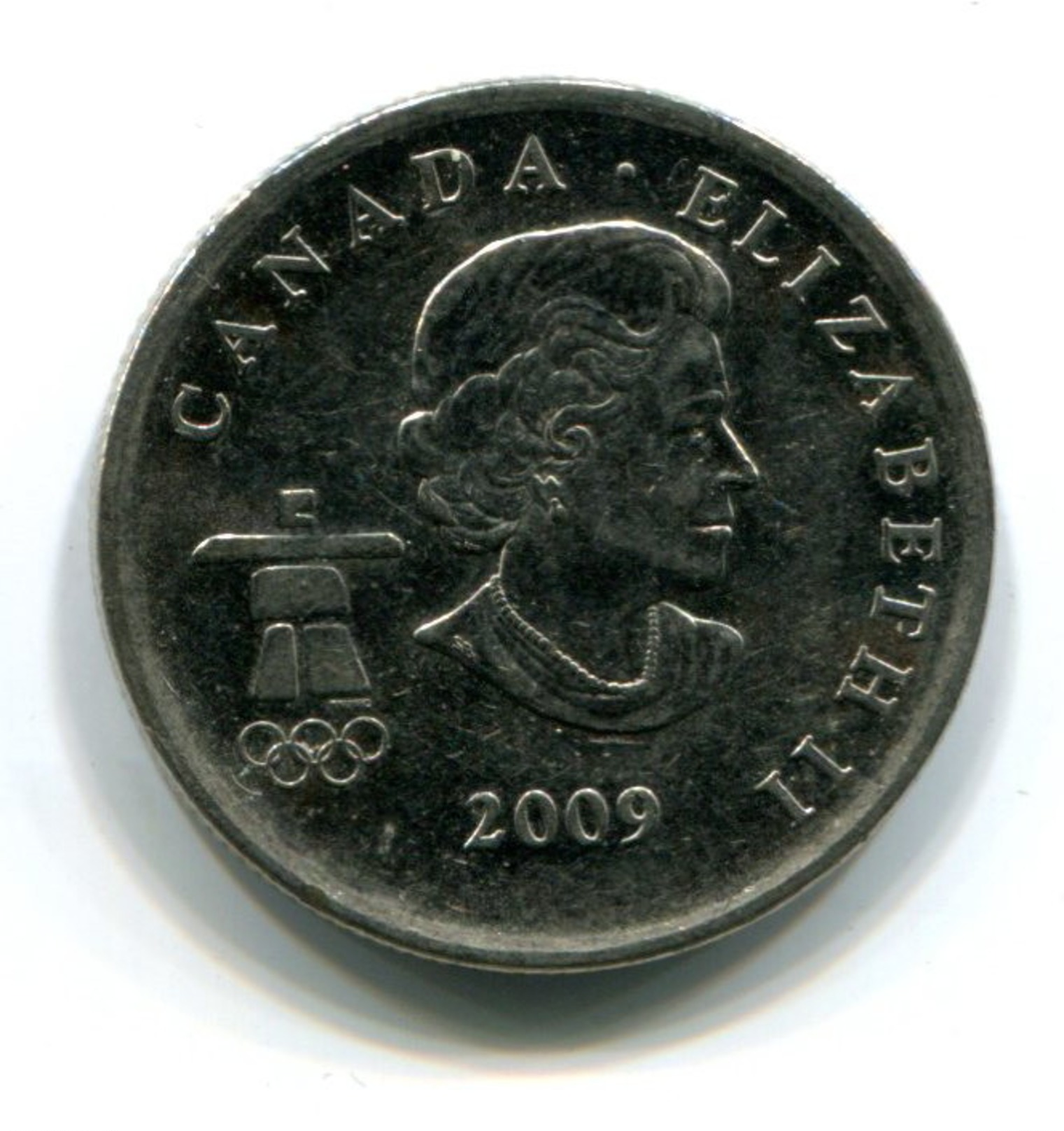 2009 Canada Vancouver Winter Olympics 2010 Commemorative 25c Coin - Canada