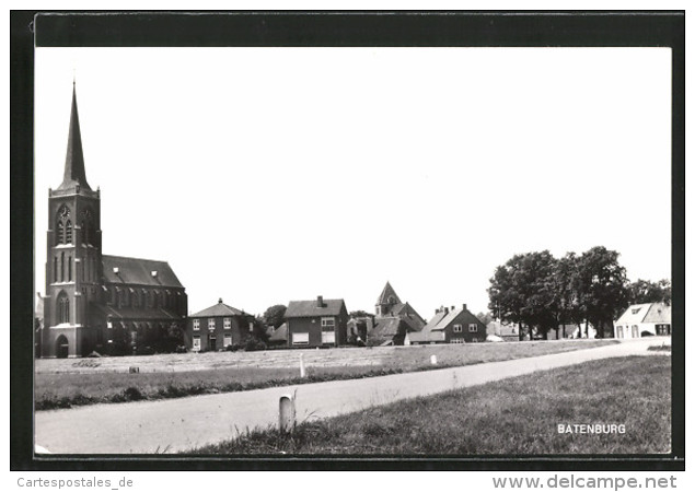 CPA Batenburg, Uitzicht Op Straat Met Kerk - Other & Unclassified