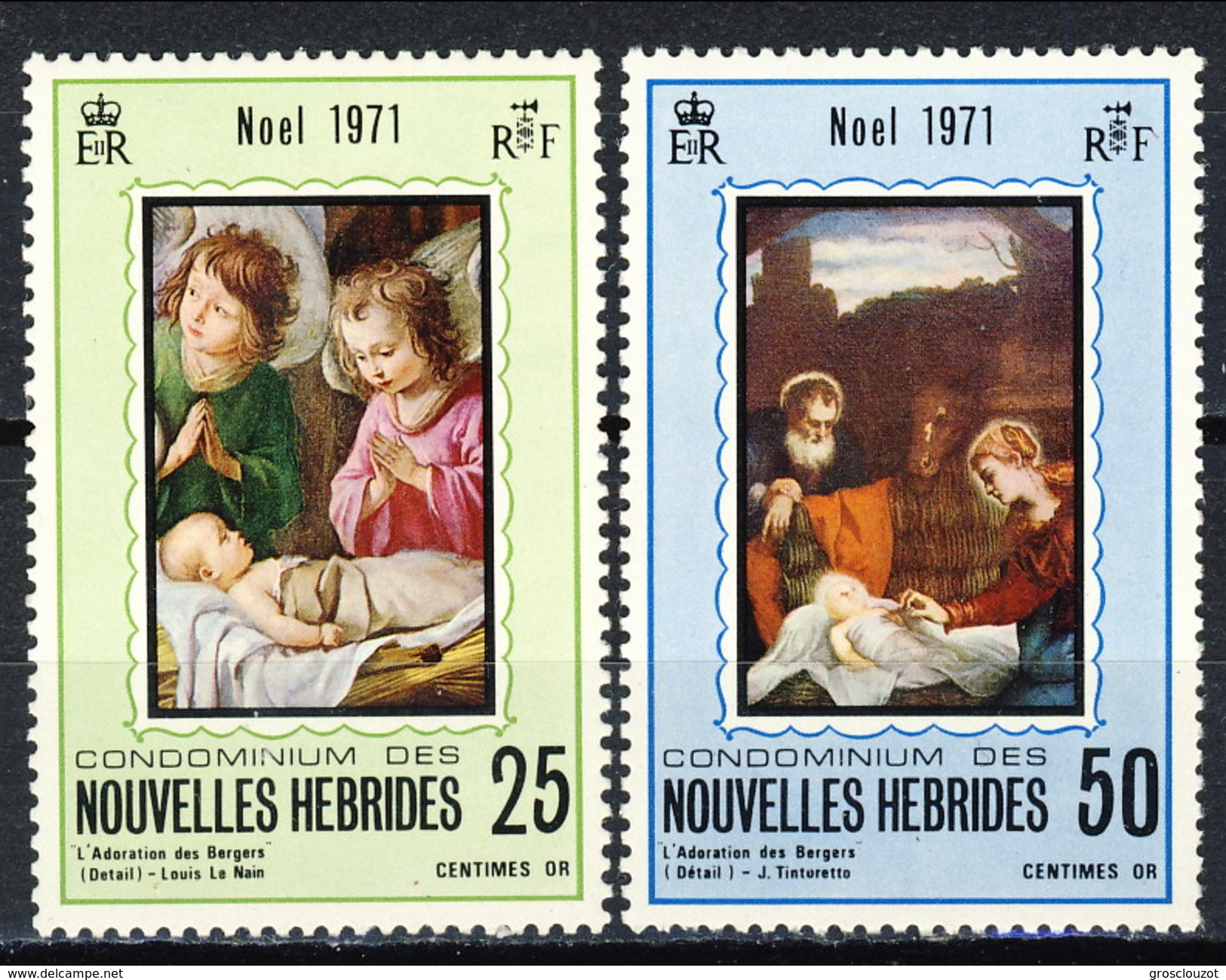 Nouvelles Hebrides 1971 N. 314-315  MNH Cat. &euro; 2 - Nuovi