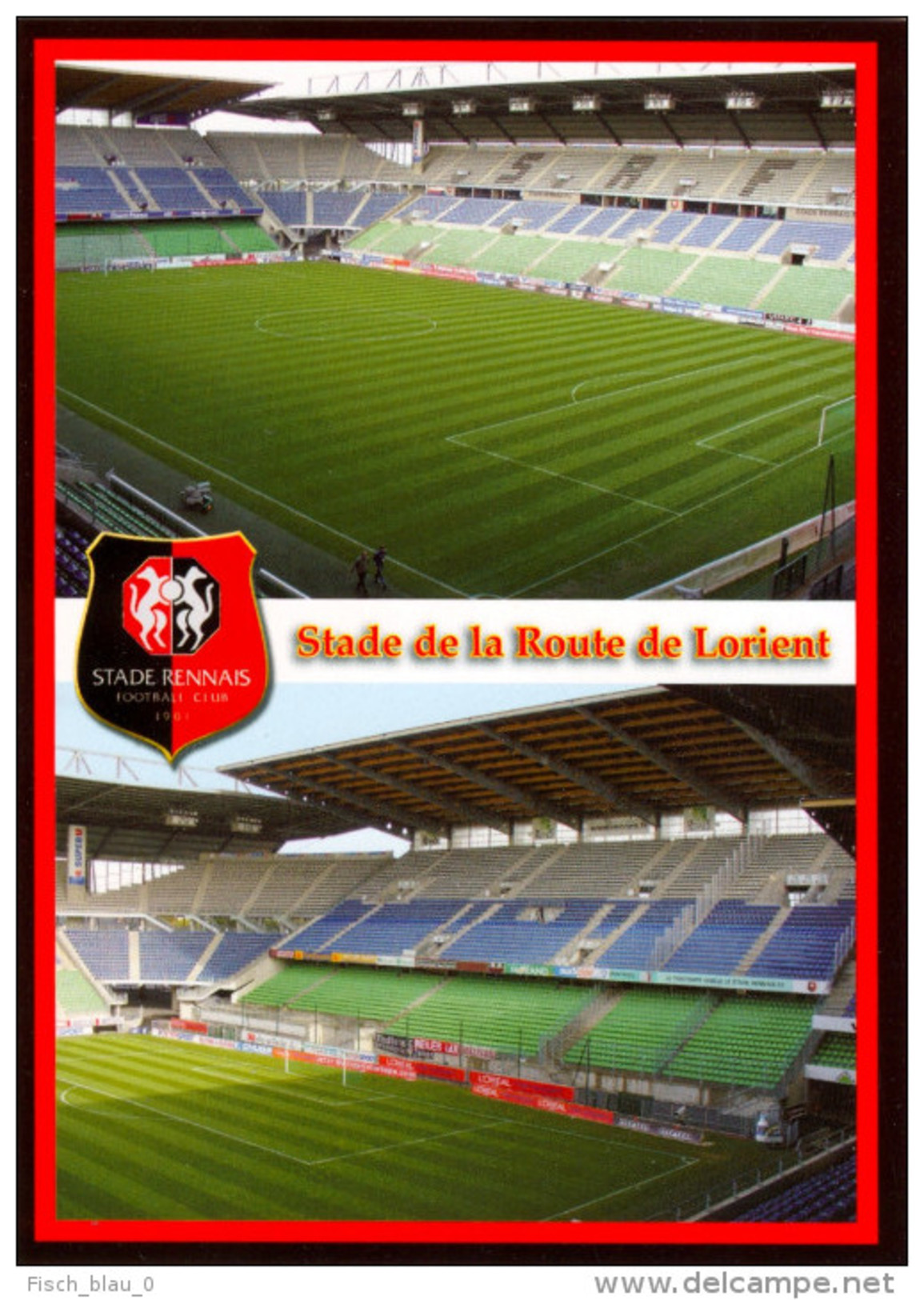 AK Stadion Postkarte Stade De La Route De Lorient Rennes Rennais FC FRANCE Frankreich Foot Stadium Postcard Stadio Sport - Fussball