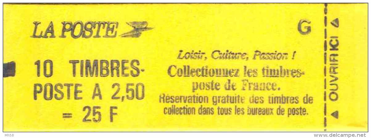 FRANCE - Carnet Conf. 6, Date 5.23.09.92 - 2f50 Briat Rouge N° Y&amp;T 2715 C6 Ou N° Maury 493A - Autres & Non Classés