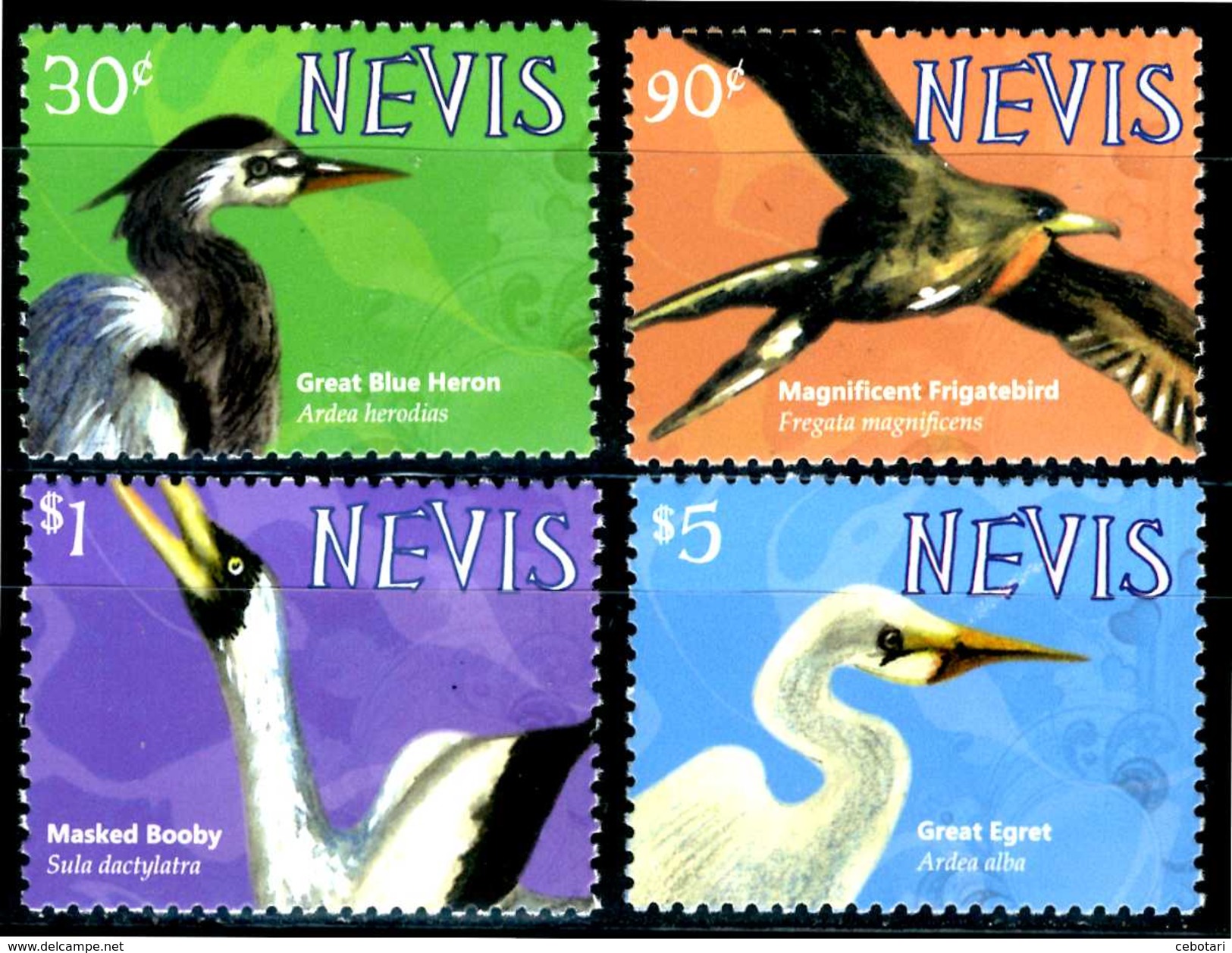 NEVIS 2010** - Uccelli / Birds - 4 Val. MNH Come Da Scansione - Altri & Non Classificati