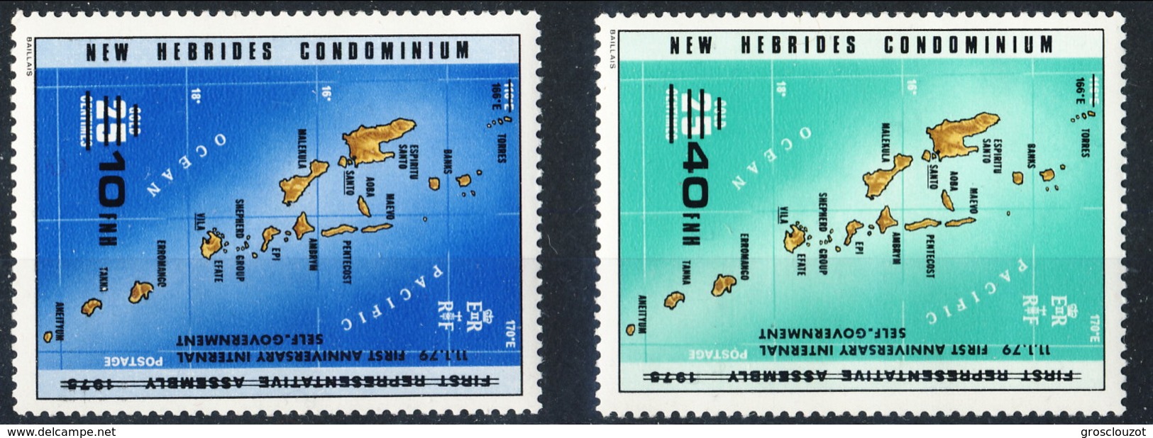 New Hebrides 1979 Serie N. 551-552 MNH Cat. &euro; 2.80 - Nuovi