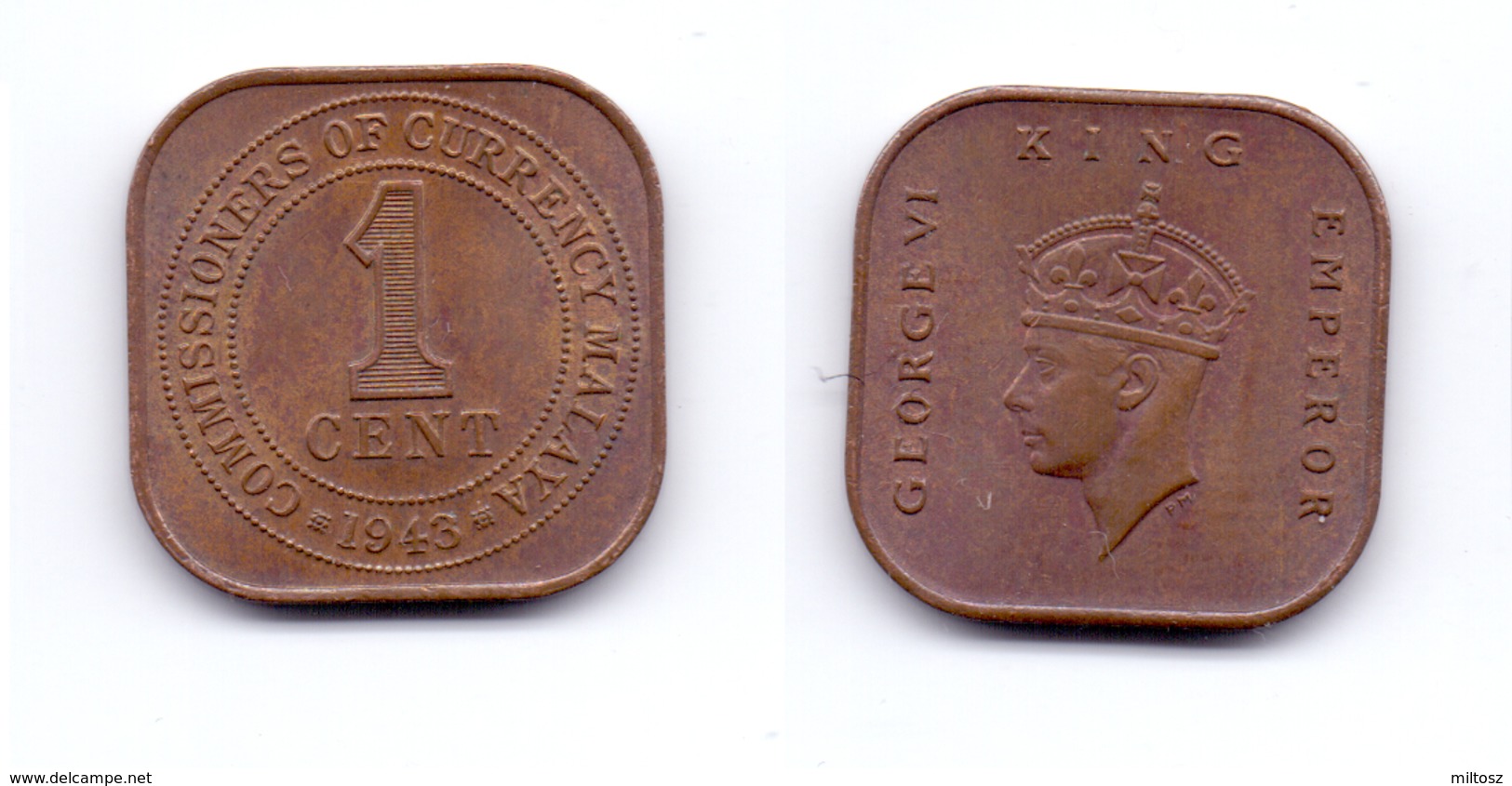 Malaya 1 Cent 1943 - Malaysia