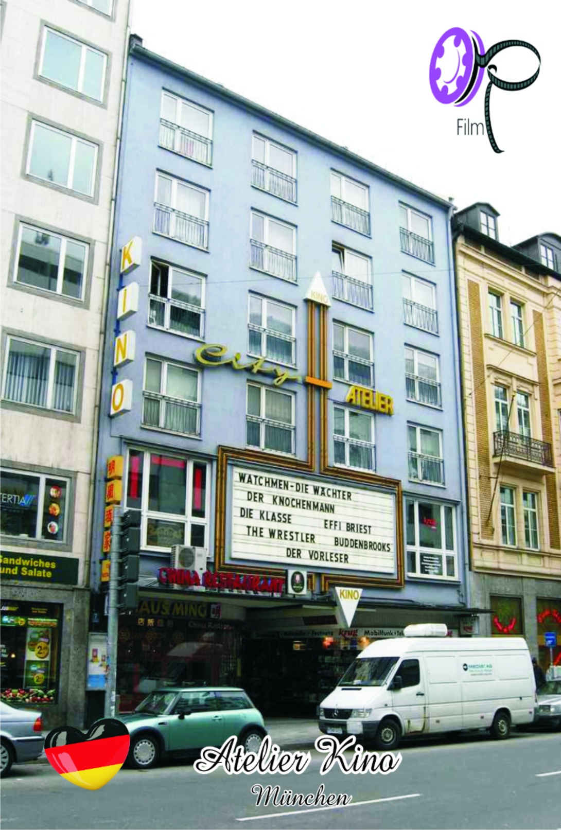 Carte Postale, Salle De Spectacles, Movie Theatre In Germany, München, Atelier Kino - Autres & Non Classés