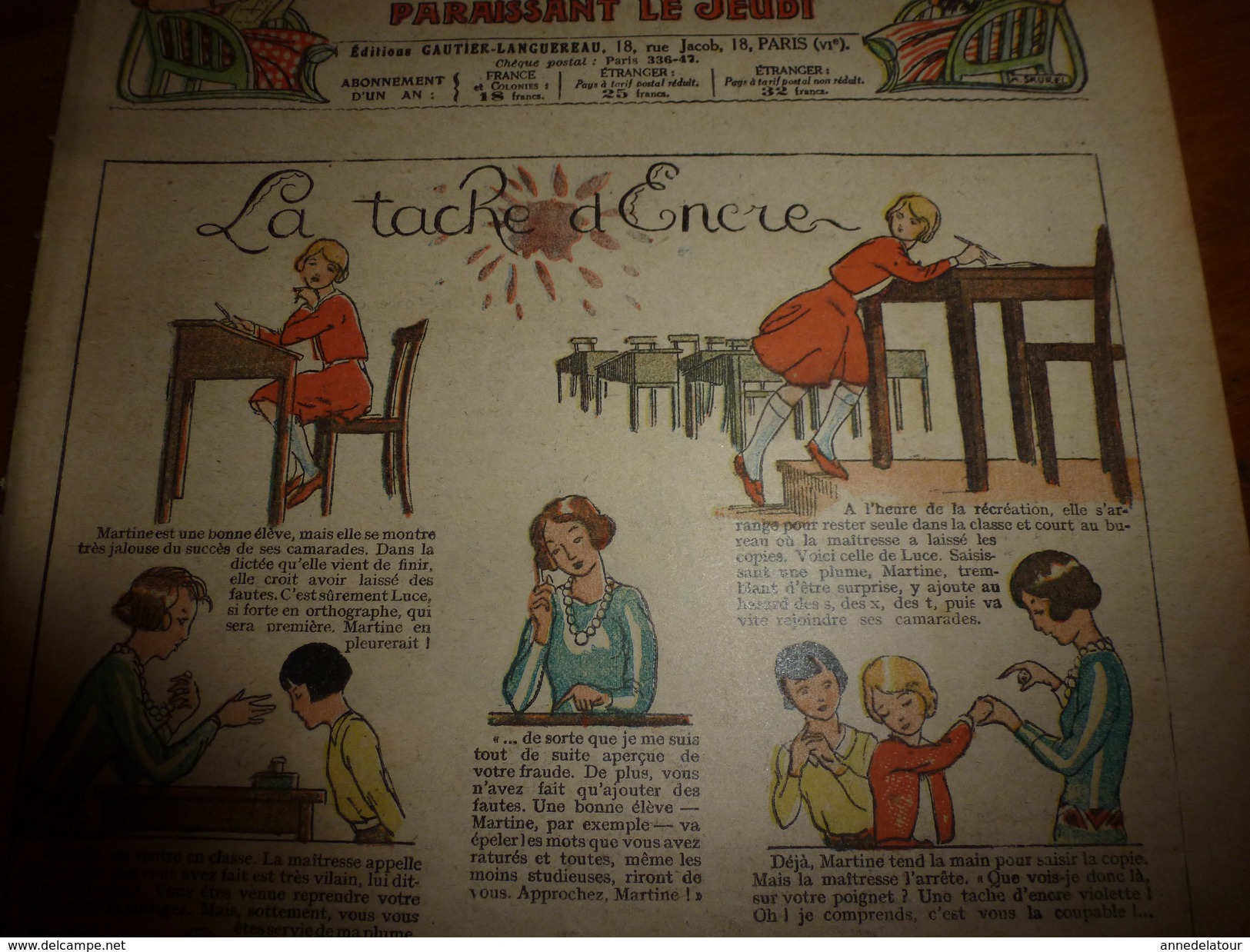 1931 LSDS  Bécassine Fait Du Scoutisme ( CATASTROPHE );La Tache D'encre ;  Etc - La Semaine De Suzette
