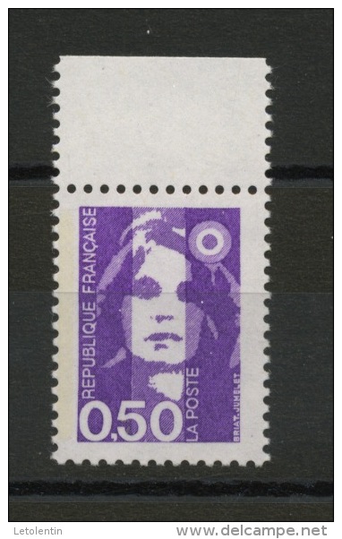 FRANCE  - 0,50 VIOLET TYPE BRIAT PHOSPHORE À GAUCHE  N° YT 2619** - 1989-1996 Marianne Du Bicentenaire