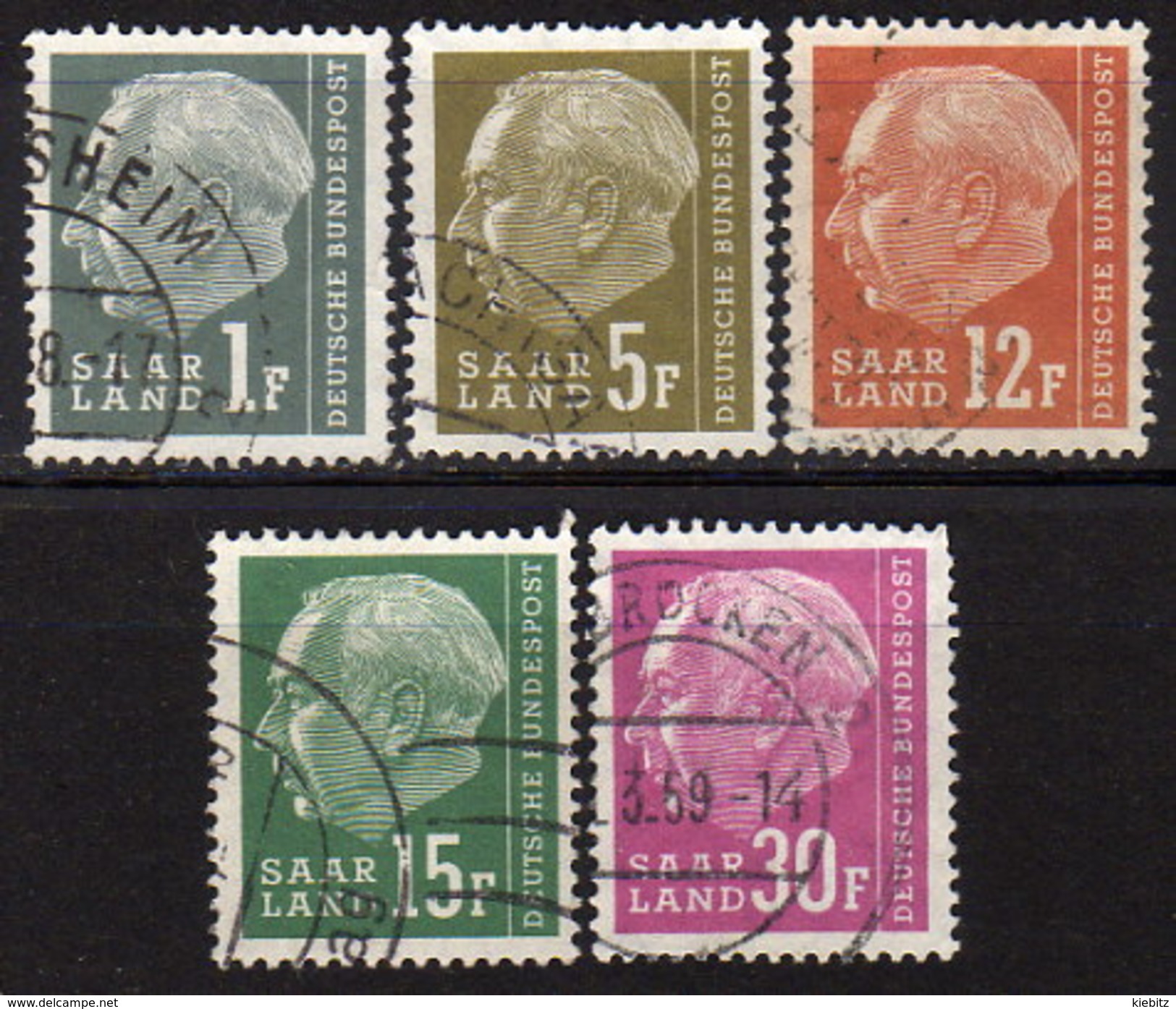 SAAR 1957 - MiNr: 409-428 Lot 5x  Used - Gebraucht