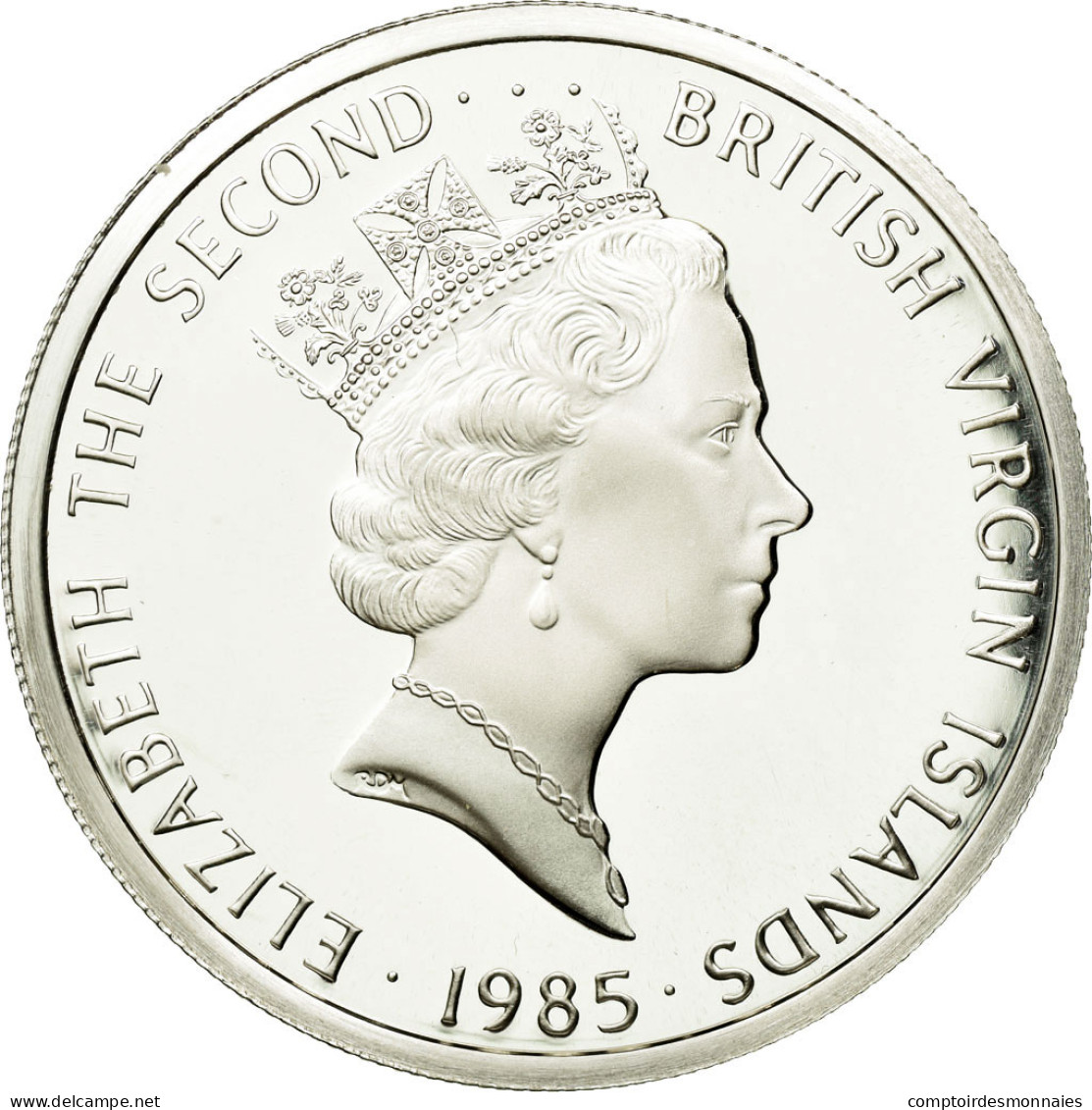 Monnaie, BRITISH VIRGIN ISLANDS, Elizabeth II, 20 Dollars, 1985, Franklin Mint - Britse Maagdeneilanden