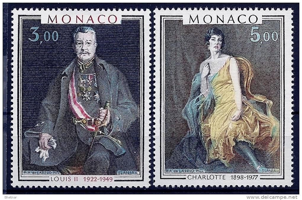 Monaco YT 1286 & 1287 " Tableaux Prince Et Princesse " 1981 Neuf** - Neufs