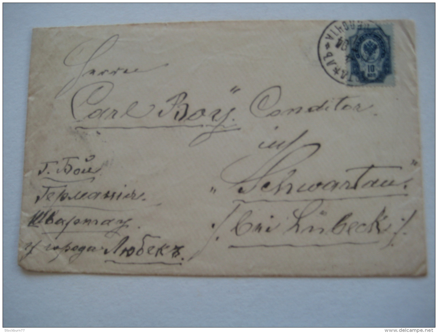 1894 ,  Stempel  Auf Brief Nach Deutschland - Briefe U. Dokumente