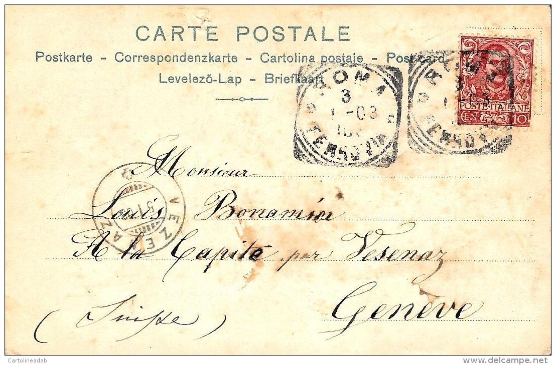 [DC3899] CPA - HUMOR - MANAGER ET DEMANGER - Viaggiata 1903 - Old Postcard - Humour