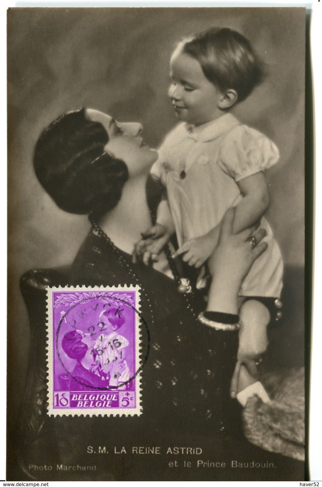 Koningin Astrid é Boudewijn - 447 - 1934-1951