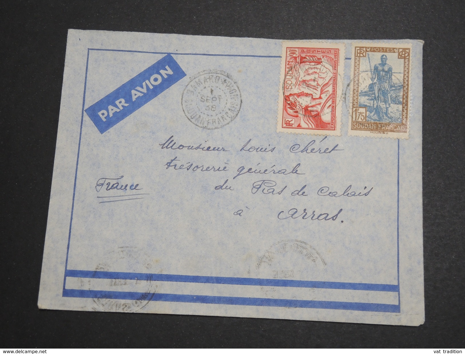 FRANCE / SOUDAN - Enveloppe Par Avion De Bamako Pour La France En 1936  - A Voir - L 5992 - Briefe U. Dokumente