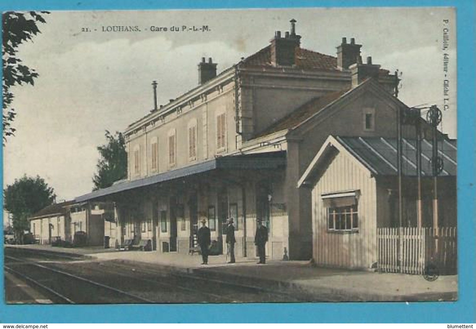 CPA 21 - Chemin De Fer Train Gare P. L. M. LOUHANS - Louhans