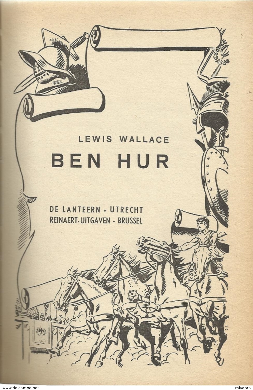 BEN-HUR  - LEWIS WALLACE - HEROÏCA - BIBLIOTHEEK N° 3 Groene Editie - 1e Druk - Giovani