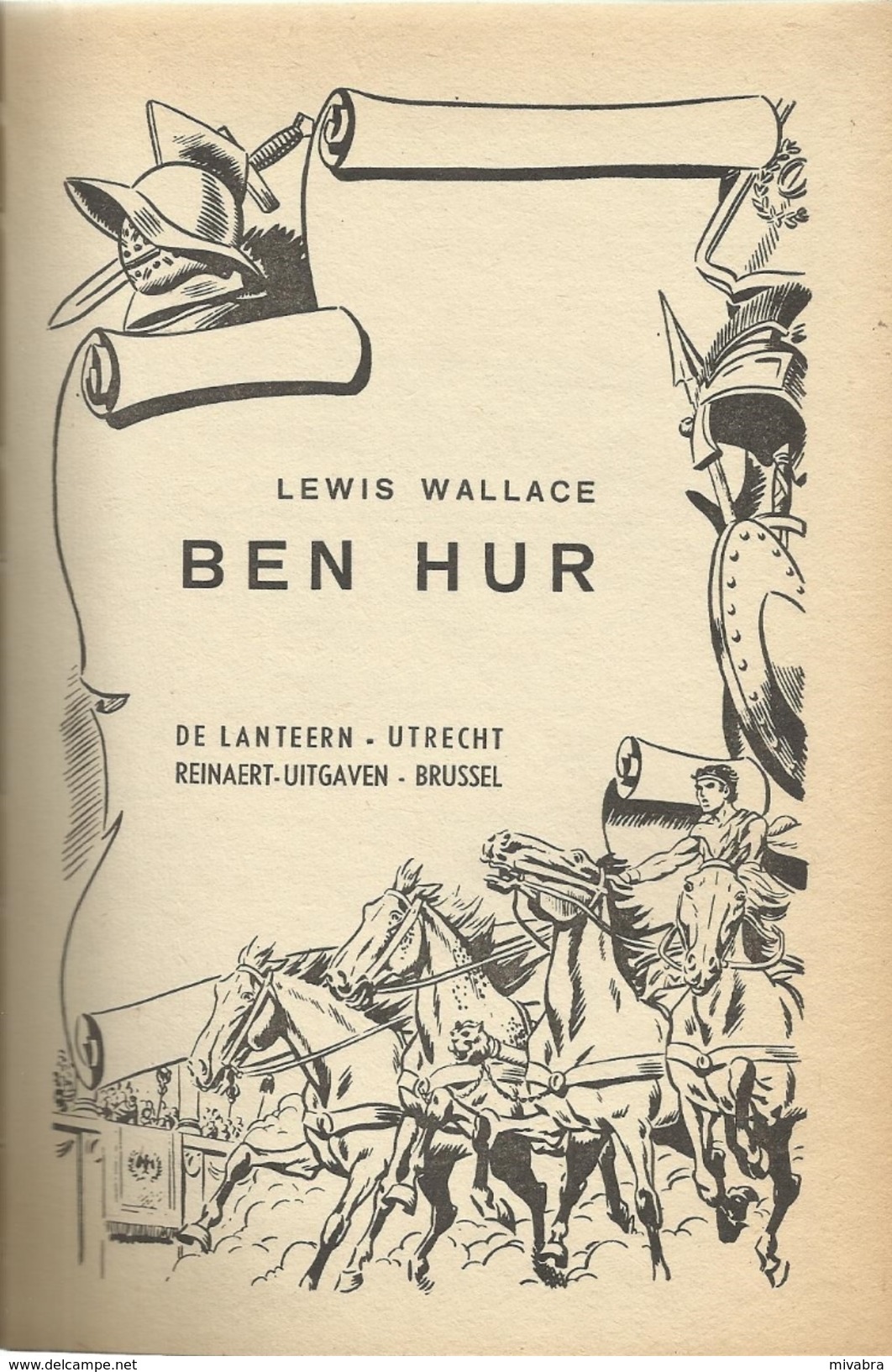 BEN-HUR  - LEWIS WALLACE - HEROÏCA - BIBLIOTHEEK N° 3 Groene Editie - 1e Druk - Jeugd