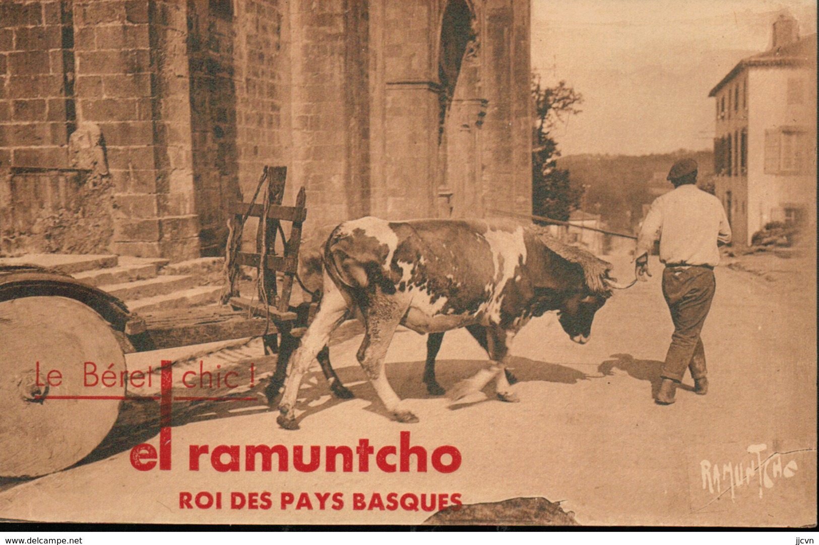 Le Béret Chic "El Ramuntcho" Roi Des Pays Basques (CPA Publicitaire) - Other & Unclassified
