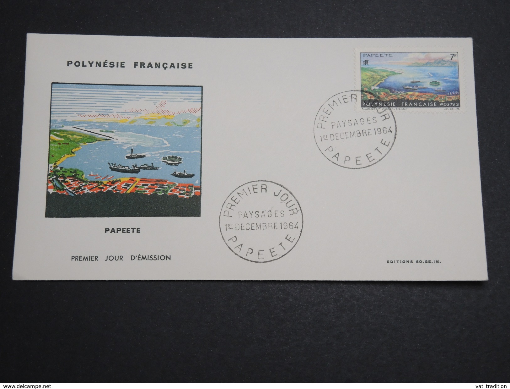 POLYNÉSIE - Enveloppe FDC En 1964 , Papeete - A Voir - L 6013 - FDC