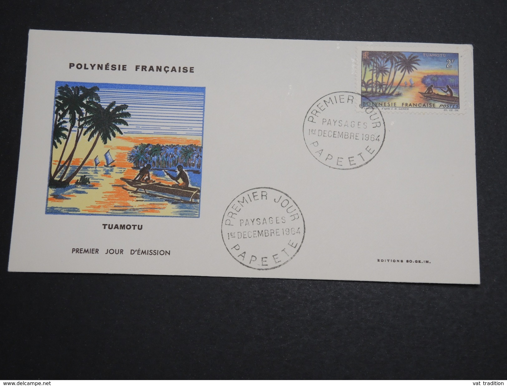 POLYNÉSIE - Enveloppe FDC En 1964 , Tuamotou - A Voir - L 6015 - FDC