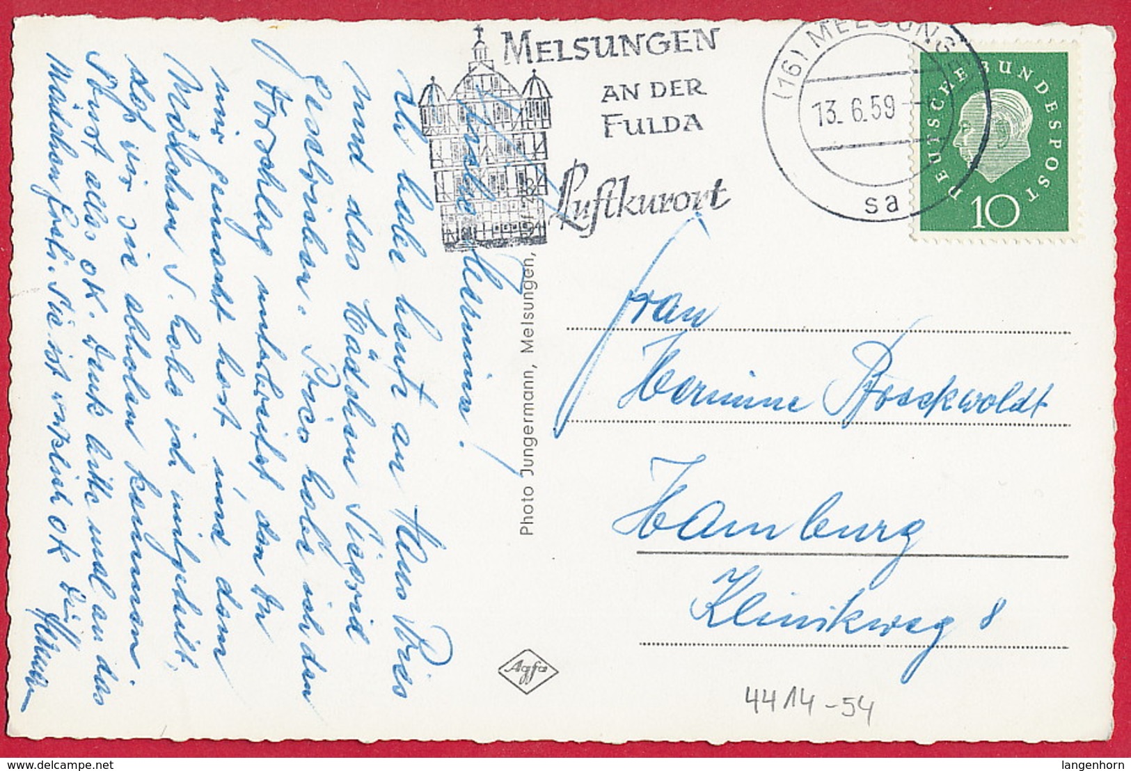 AK Melsungen, Brückenstraße ~ 1959 - Melsungen