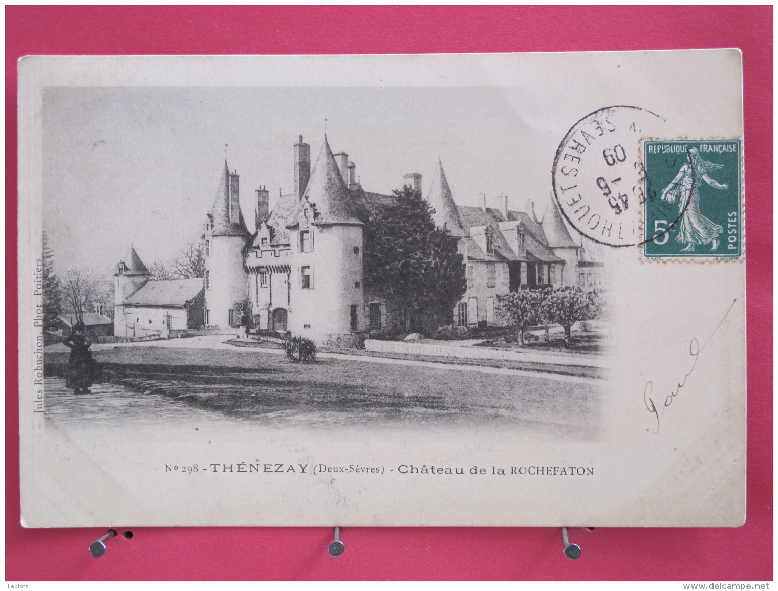 79 - Thénezay - Château De La Rochefaton - Précurseur - 1909 - Scans Recto-verso - Thenezay