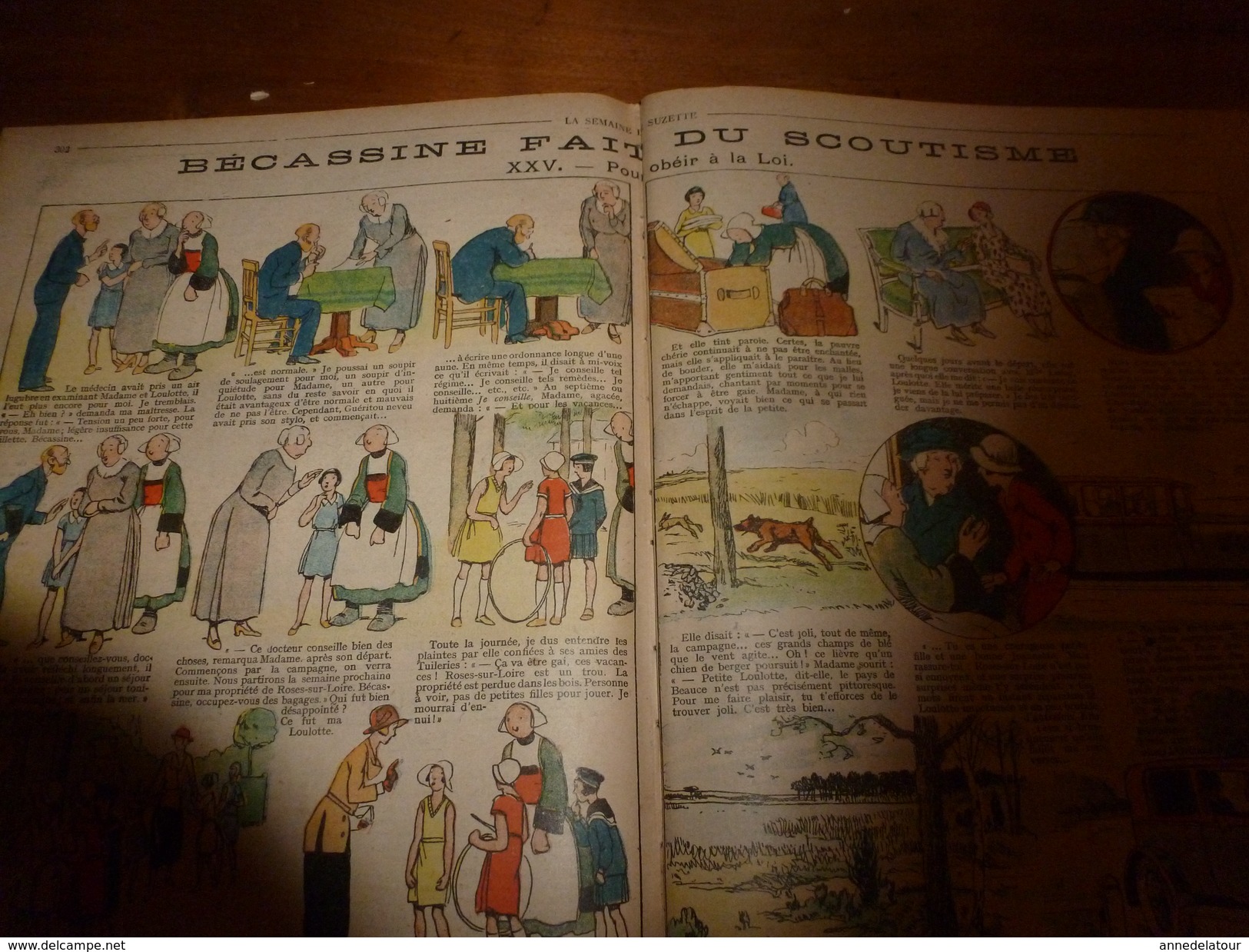 1931 LSDS  Bécassine Fait Du Scoutisme (Pour Obéir à La Loi ); La Kléptomanie De Miss Pattison (Le Mystère Du Collier) - La Semaine De Suzette