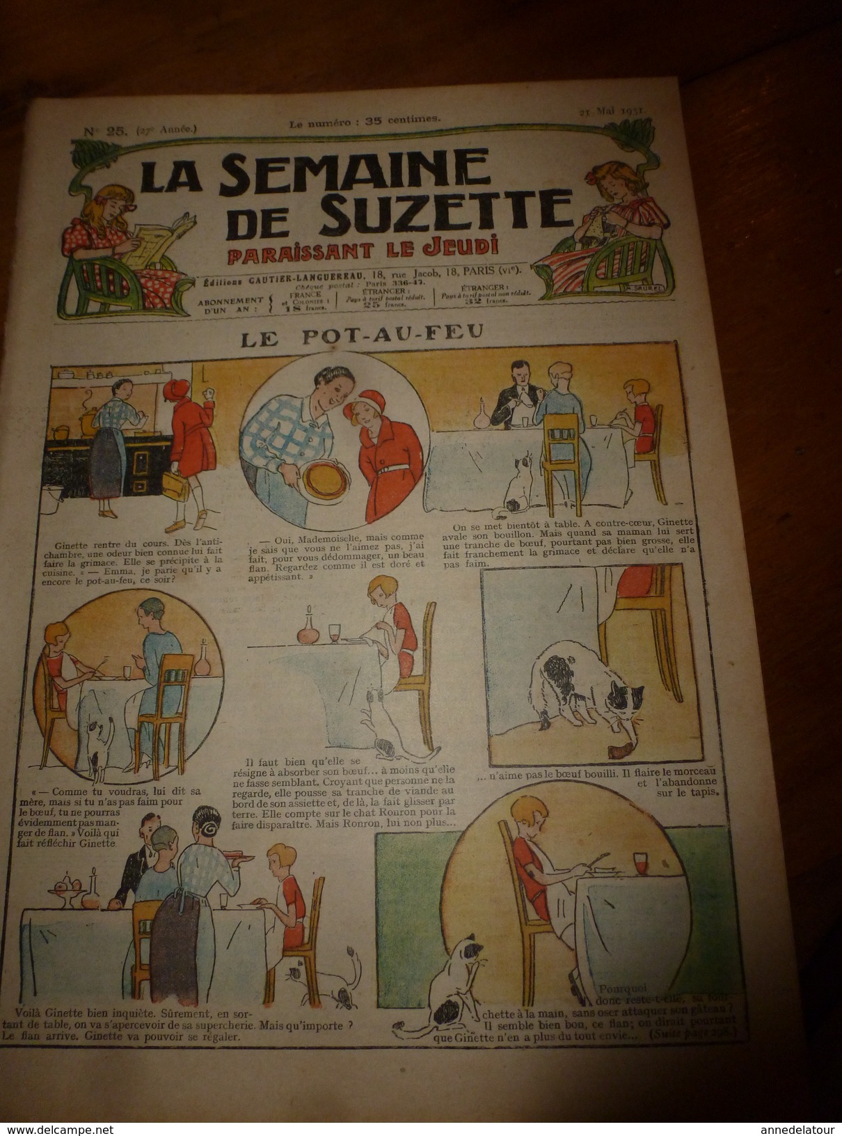 1931 LSDS  Bécassine Fait Du Scoutisme (Pour Obéir à La Loi ); La Kléptomanie De Miss Pattison (Le Mystère Du Collier) - La Semaine De Suzette