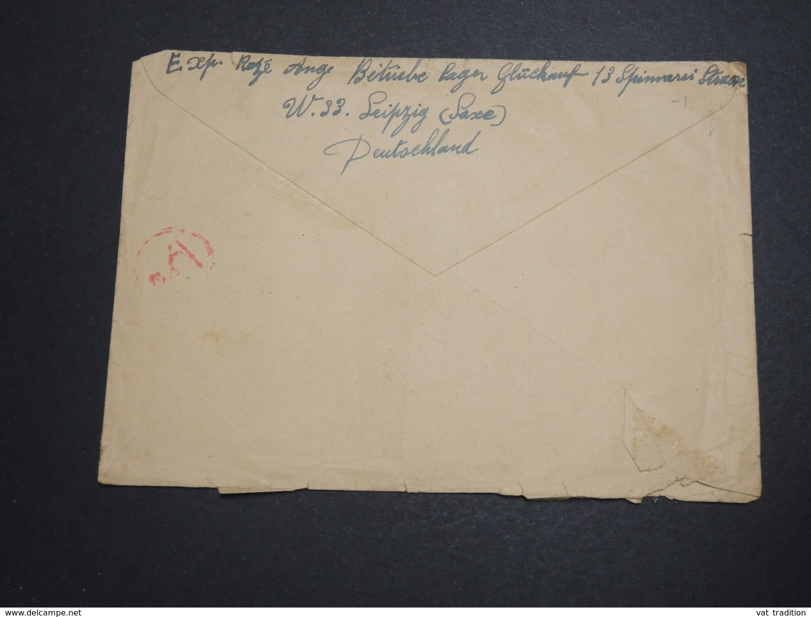 ALLEMAGNE - Enveloppe De Leipzig Pour La France En 1943 , Marque De Censure - A Voir - L 6029 - Lettres & Documents