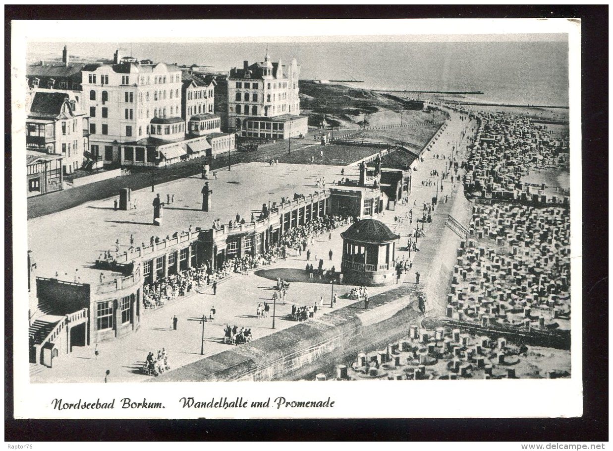 CPM Allemagne Nordseebad BORKUM Wandelhalle Und Promenade - Borkum