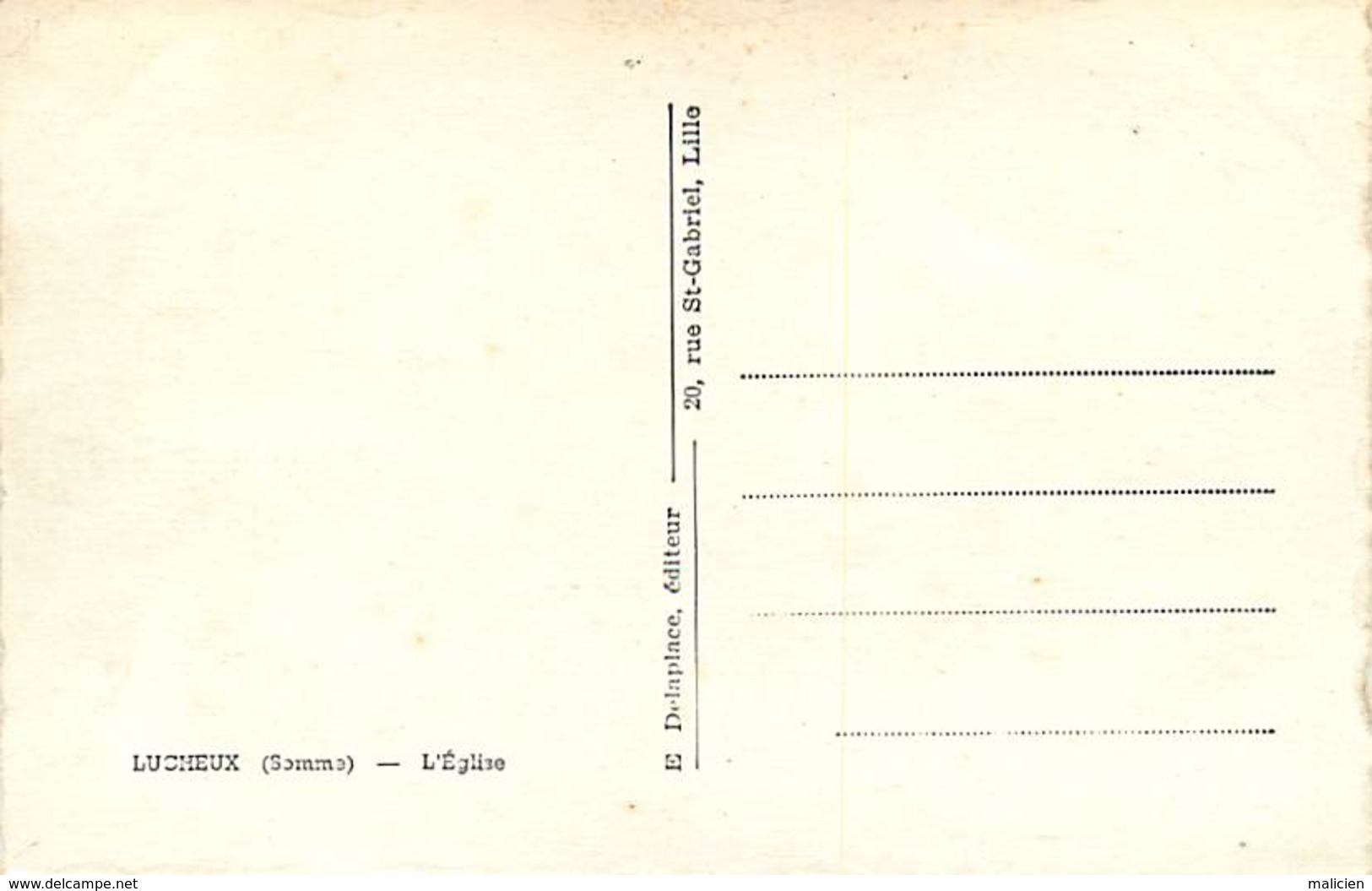 Somme -ref-A668- Lucheux - L Eglise - Carte Bon Etat - - Lucheux