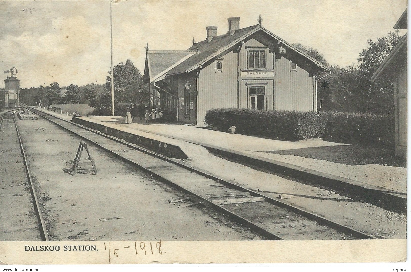 DALSKOG - Station - Cachet De La Poste 1918 - Suède