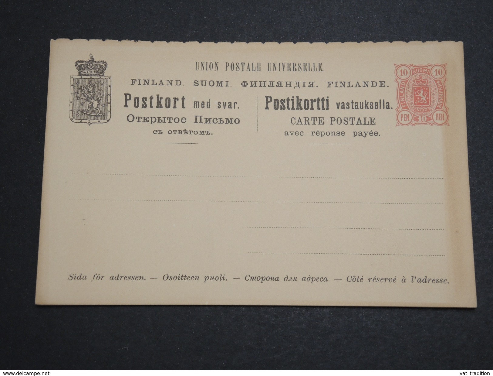 FINLANDE - Entier Postal Non Voyagé - A Voir - L 6035 - Entiers Postaux