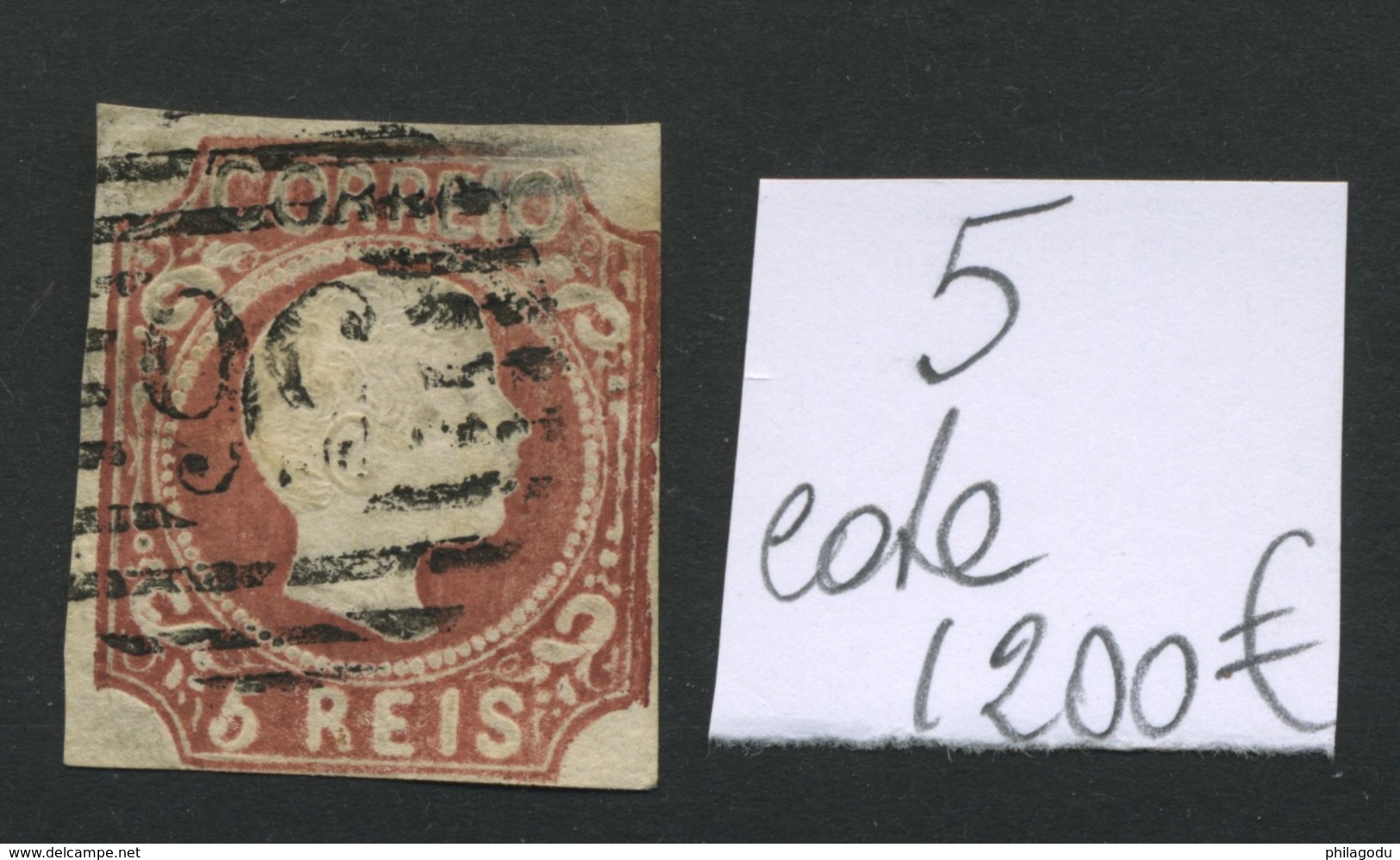 Portugal 5 Reis  Ø    Yv. 5    Cote 1200 Euros - Used Stamps
