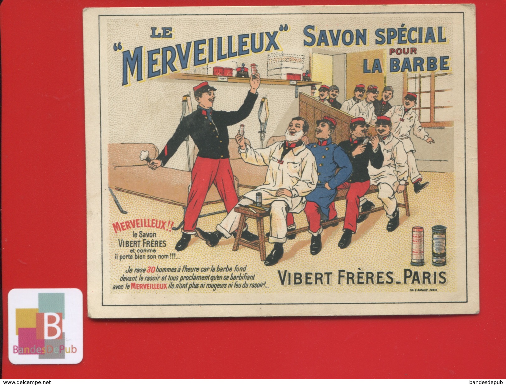 Carte Parfumée Royal Saïda Parfum Oriental Vibert Frère Parfumeur Paris Chromo Bataille Le Merveilleux Savon Barbe - Vintage (until 1960)