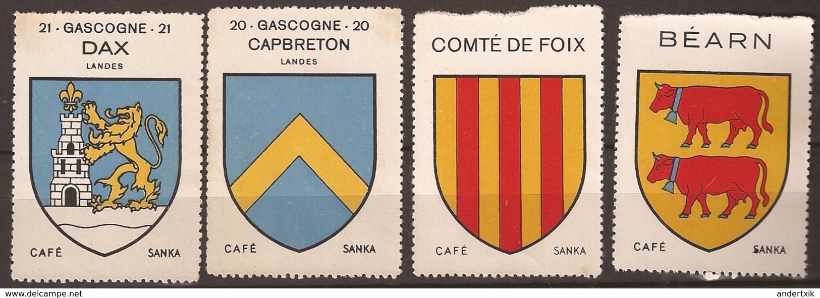 FRANCE, Vignettes X 4 (Capbreton, Bearn...) - Other & Unclassified