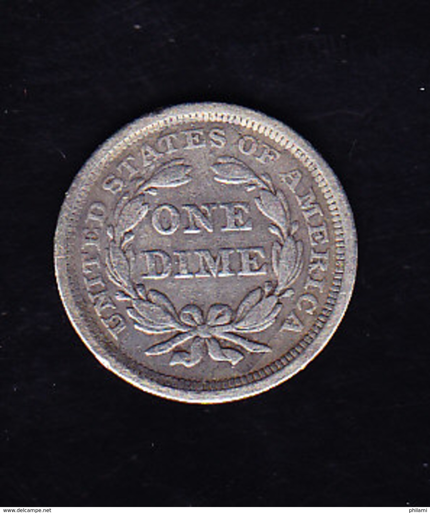 USA KR CAT  KMA63.2 1856 XF+ Silver  (U28) - 1837-1891: Seated Liberty