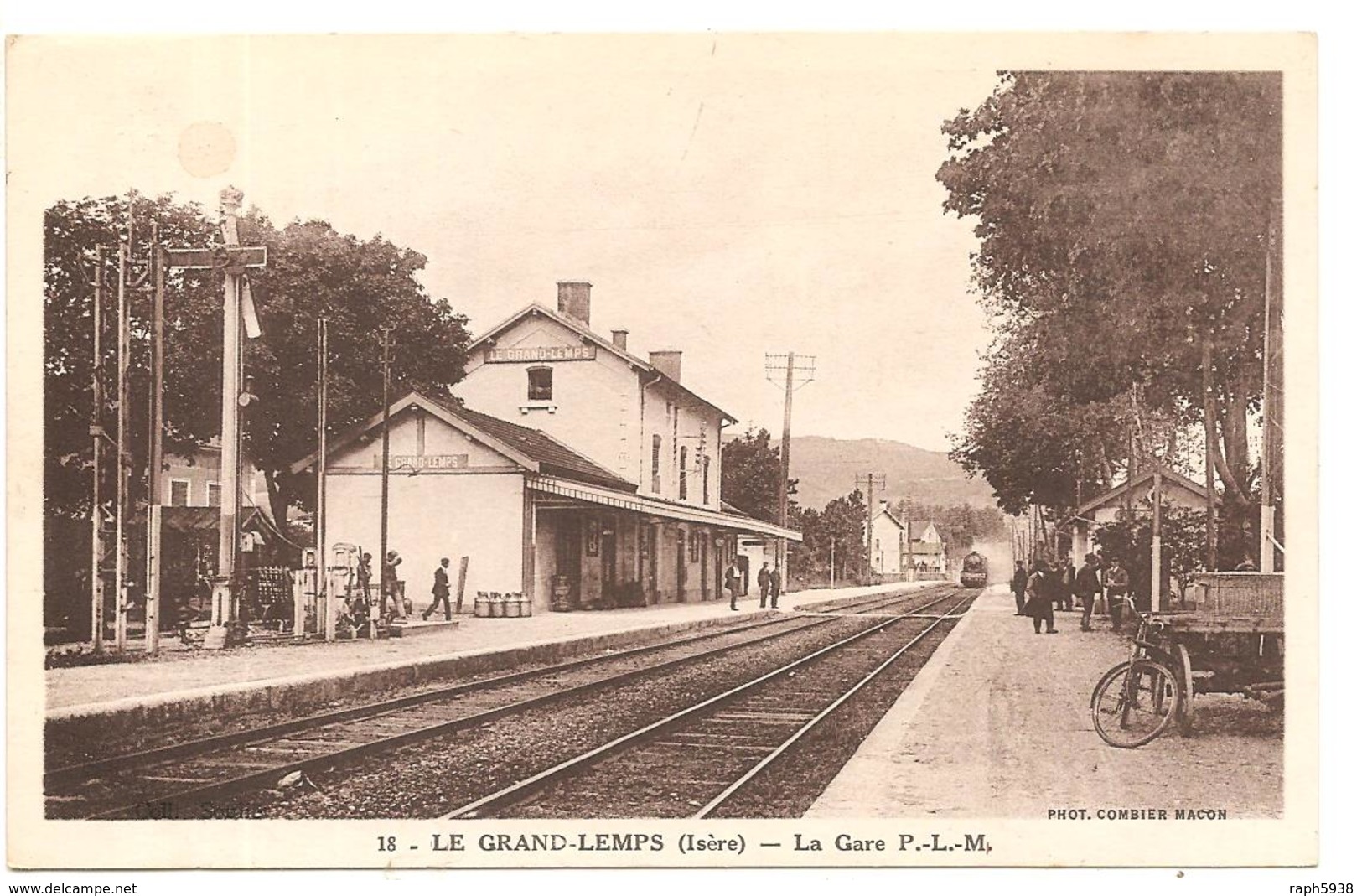 LE GRAND LEMPS  ( Isere )  LA GARE P L M - Altri & Non Classificati