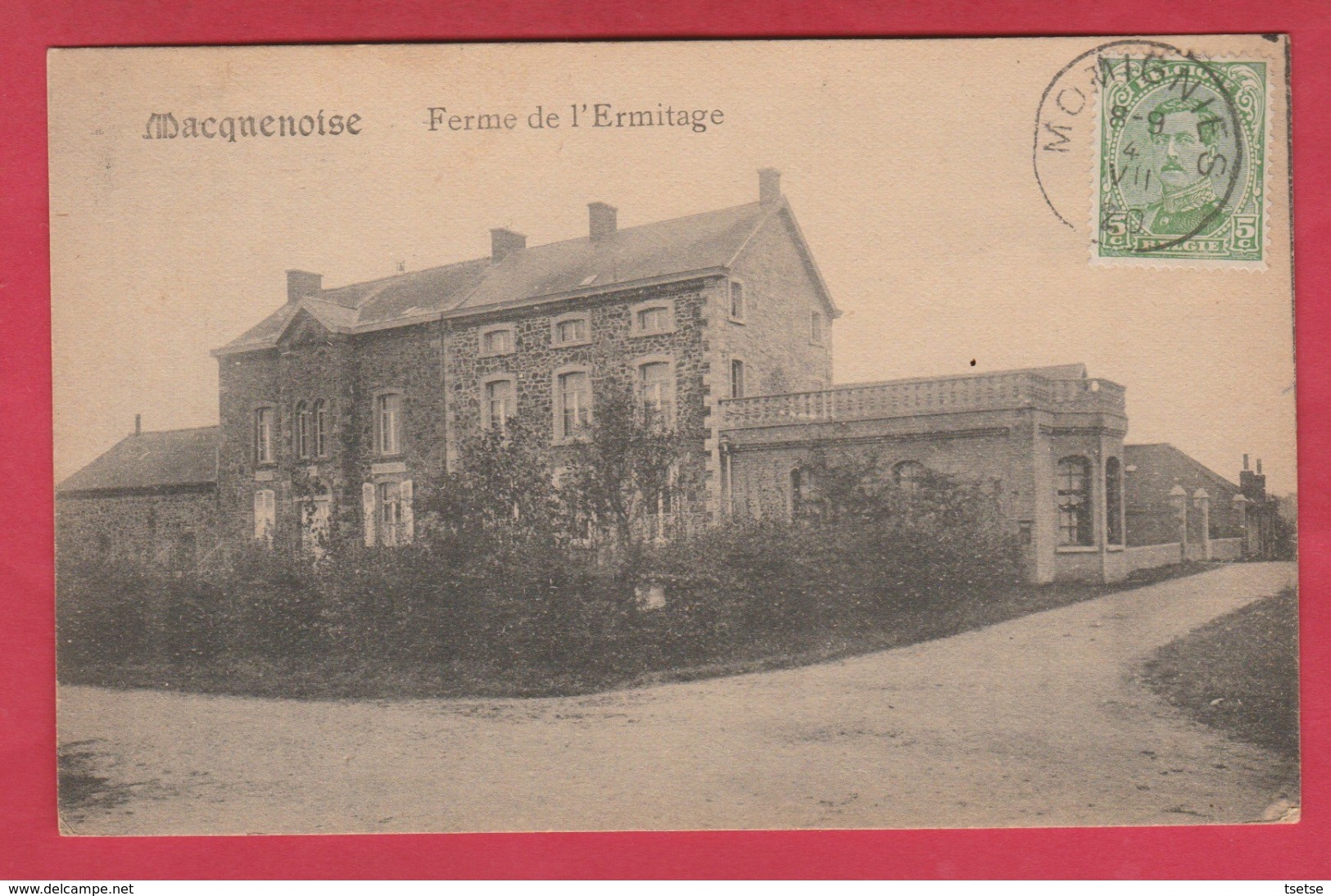 Macquenoise - Ferme De L'Ermitage -1920 - Editi: Douniau , Chimay  ( Voir Verso ) - Momignies