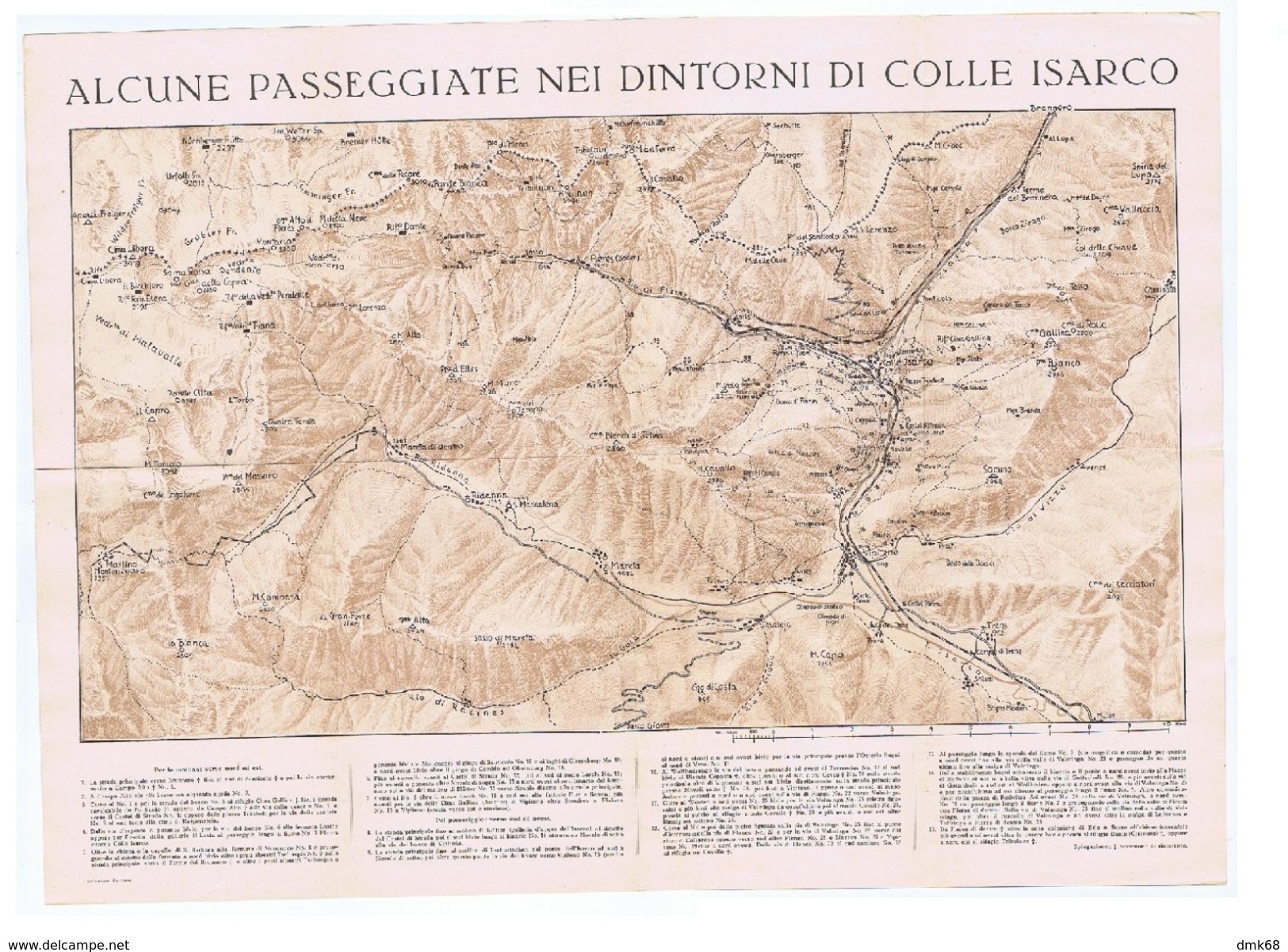 ITALY - COLLE ISARCO ( BOLZANO / Gossensaß ) - MAP - 1920s/30s - Other & Unclassified