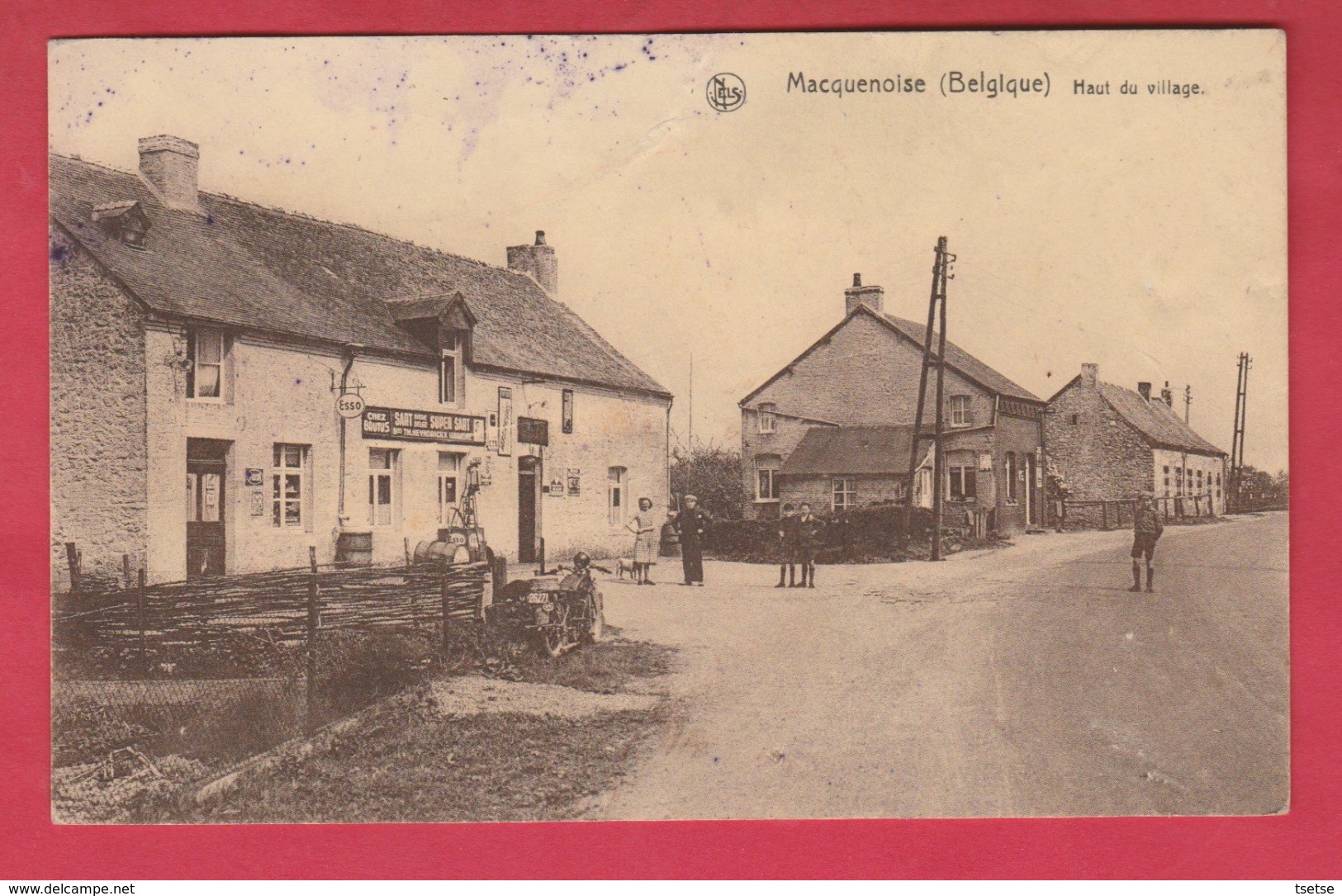 Macquenoise - Haut Du Village - Café " Chez Brutus "  -1939 ( Voir Verso ) - Momignies