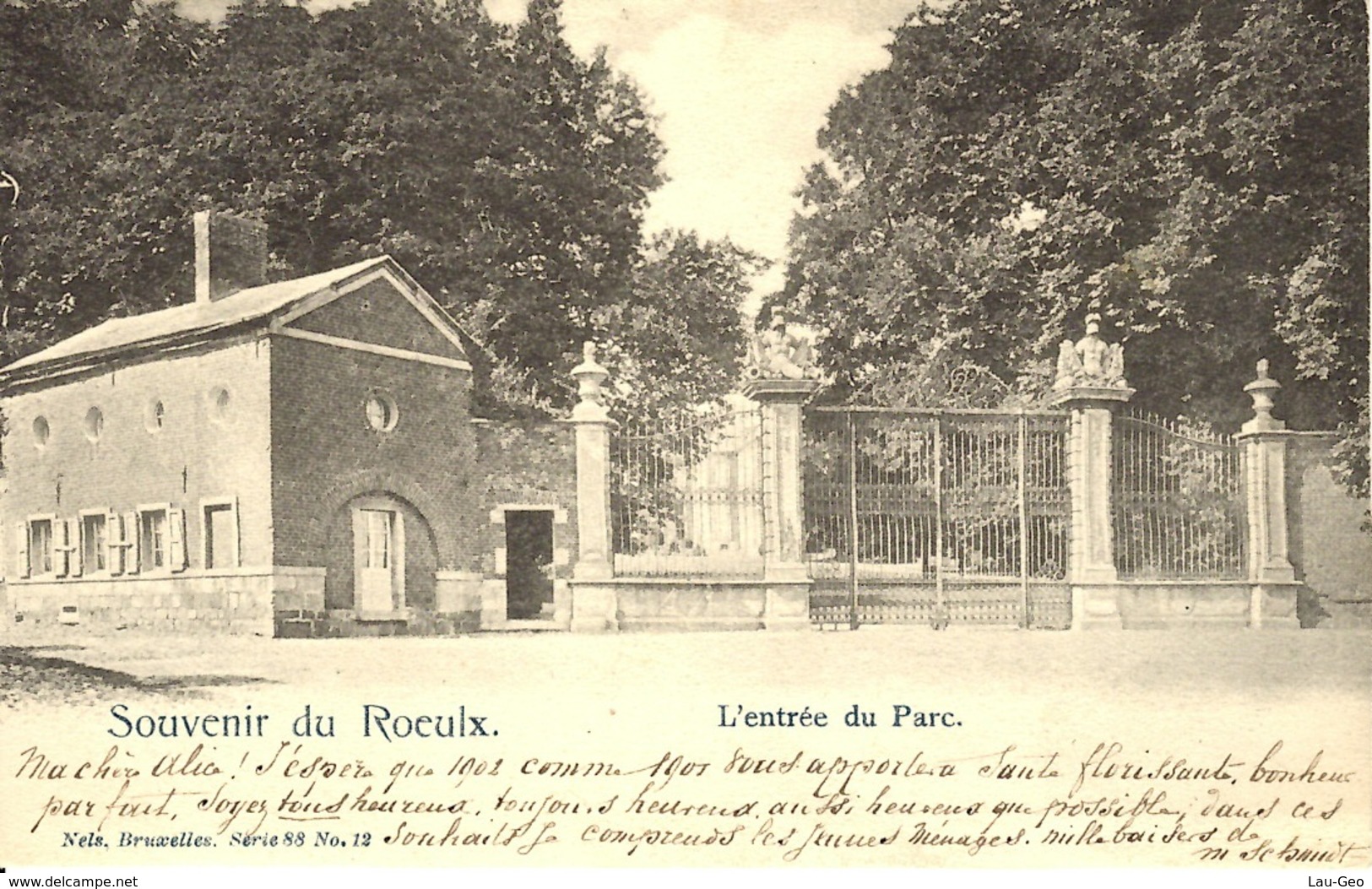 Roeulx. Souvenir. L'Entrée Du Parc. - Le Roeulx