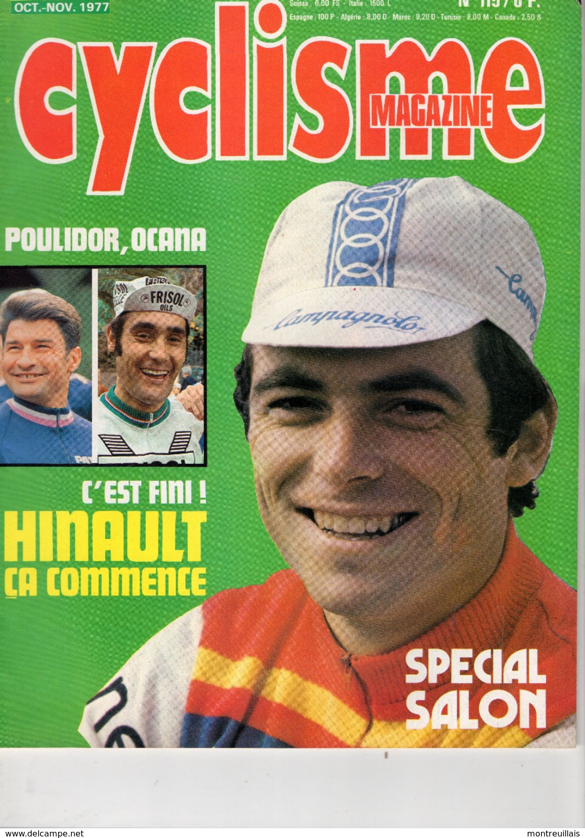 Magazine Cyclisme, 62 Pages, De 1977, POULIDOR, OCANA, C'est Fini, HINAULT Ca Commence - Sport