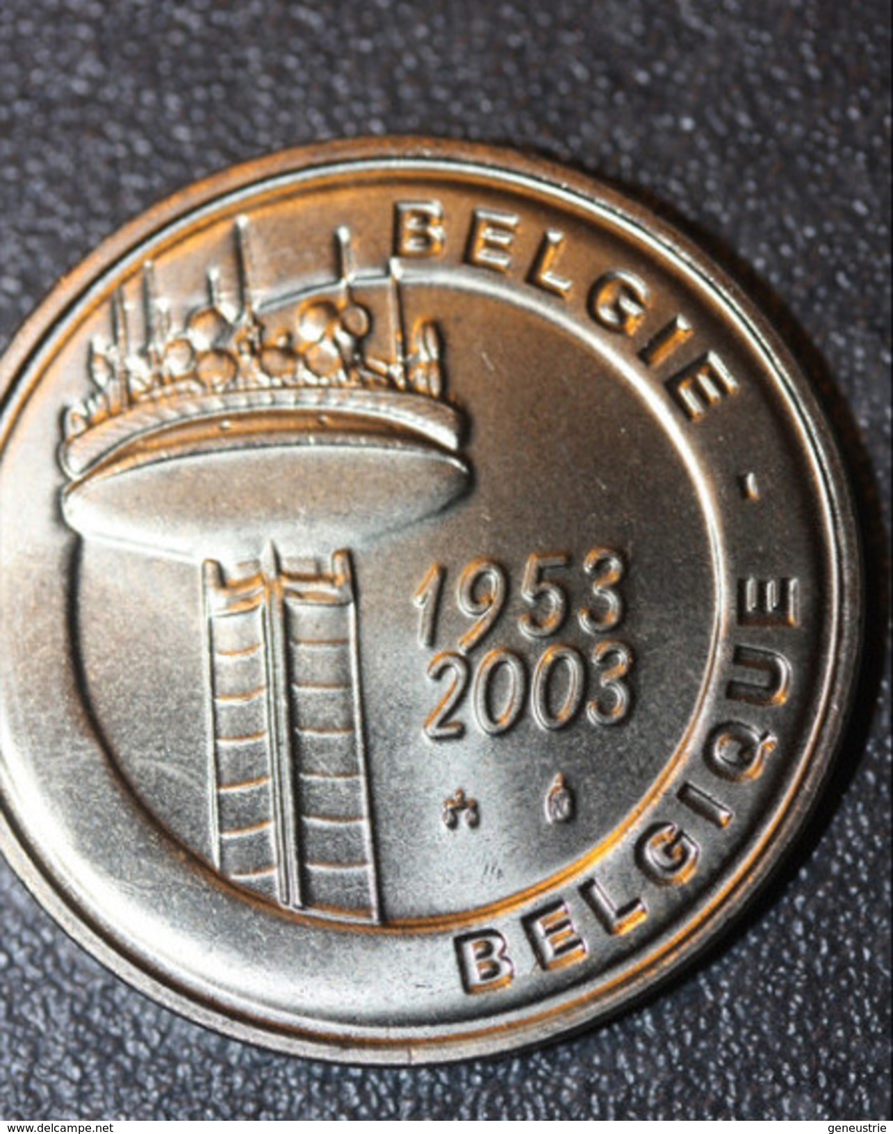 Jeton 50 Ans RTBF "Televisie - Télévision - 1953 - 2003"  Television Token - Télévision Belge - Belgique - Professionnels / De Société